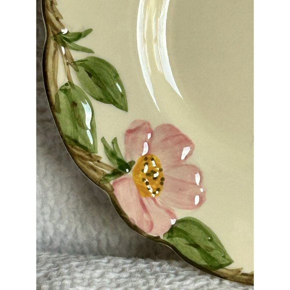 Vintage Franciscan Desert Rose Half Moon 2 Bread/dessert Plates 1949-1953 Unused - Picture 6 of 12